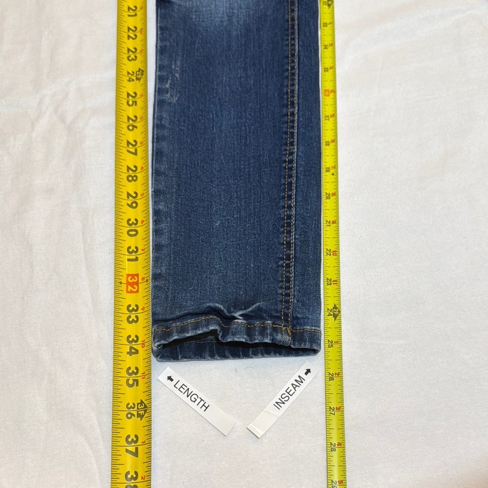 Stylish Distressed Hudson Boys Blue Jeans Adjustable waistband sz 12 - Picture 4 of 10